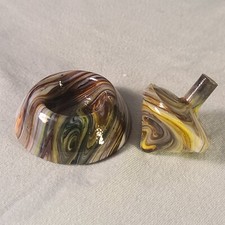 ANDY DAVIS, Glass Art Spinning Top  Base, Joker's Run  , 266G