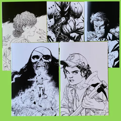 Skybound X #1 & 2 Image Comics Lot Of 5 (2021) Black & White Variants NM Virgin