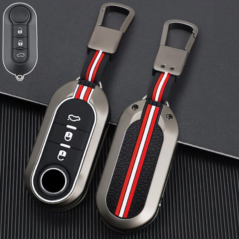 Zinc Alloy Silicone Car Key Case Cover For Fiat Ducato Doblo Grande Punto Evo Foto 3 de 4