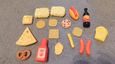 Lot of 18 Pretend Play Toy Kitchen Food