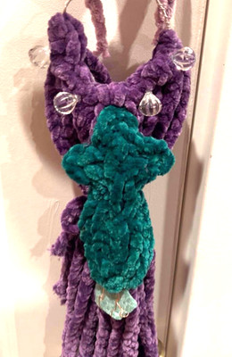 Witch Bells Purple Green Goddess Conjure Folk Magic Hoodoo Pagan Protection v16