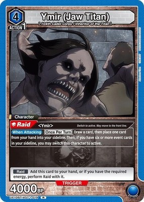 Ymir (Jaw Titan) Foil -UE10BT/AOT-1-014 NM - Union Arena