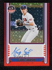 2025 Panini Stars and Stripes Red 6/99 Grady Emerson #NTS-GE Auto 0j81