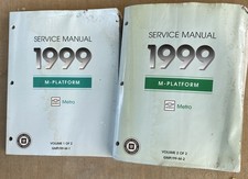 1999 Chevrolet Metro Factory Service Manual M-platform Volume 2 Of 2