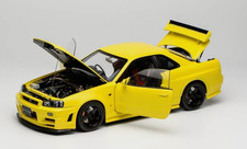 1/18 Motorhelix Nissan Skyline GT-R  R34 in Yellow