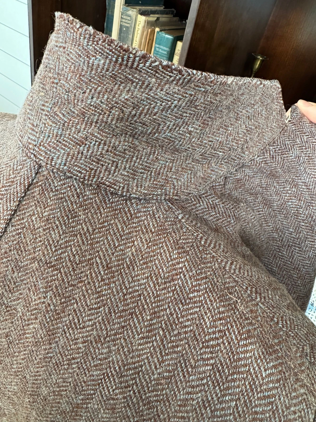 1930s 1940s VTG Brown Wool Tweed Overcoat 36R/37R AS-IS image 7