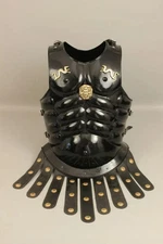 300 Spartan Muscle Chest Armor Jacket | Medieval Warrior Knight Costume