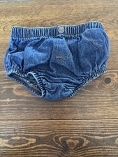 Wrangler Baby Blue Denim Diaper Cover 6 Months Cowboy Cowgirl Western