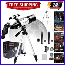 Telescope for Kids  Adults, 70mm Aperture 300mm Telescopes for Astronomy Beg...