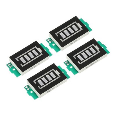 5Pcs Batterieanzeige für Display 1-8S 4.2~33.6V LED Anzeige Blau