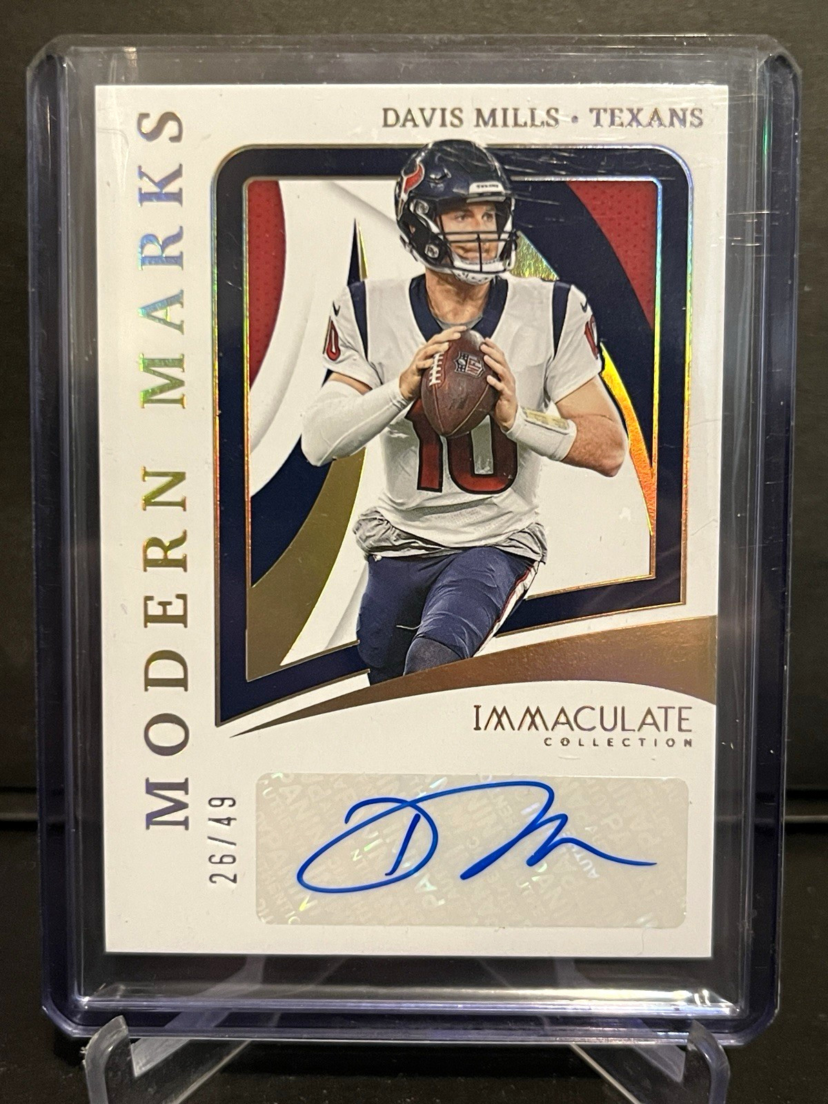 2022 Immaculate Davis Mills Modern Marks Auto /49 #MMA-DMI