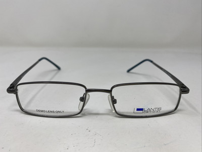 LANTIS OPTICAL L8021 GUN 50-17-130 Gunmetal Metal Full Rim Eyeglasses Frame !Y87