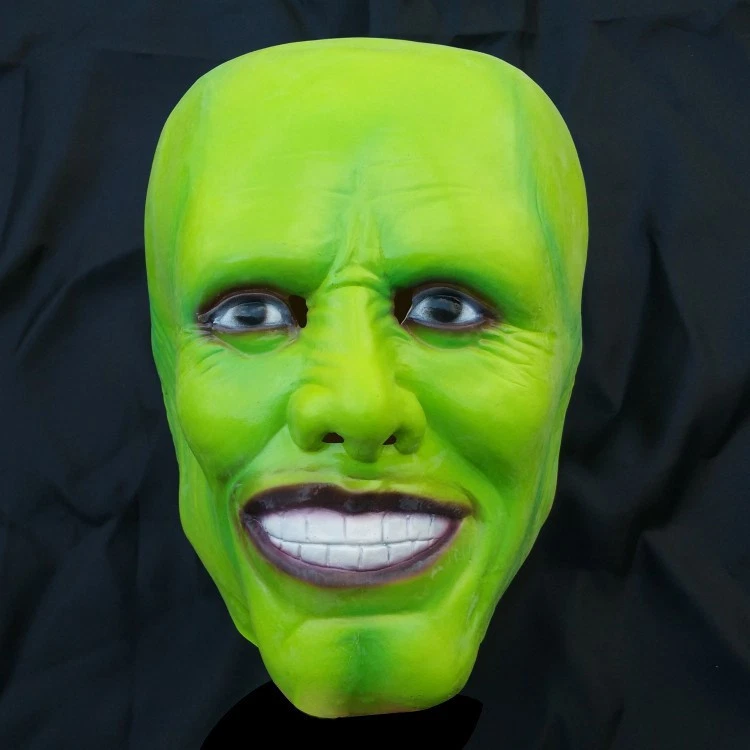 Cosplay The Mask Jim Carrey Stanley Green Masks Halloween masquerade Party Props - Image 3 of 4