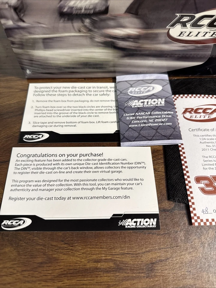 Jeff Burton #31 Caterpillar 2011 Impala Elite NASCAR fundido a presión 1 de 75 nuevo Foto 4 de 4