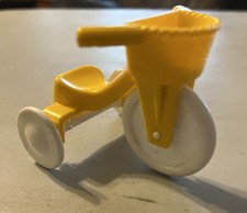 Vintage Weebles Wobble Tree House 1975 Yellow Hasbro Plastic Trike Tricycle