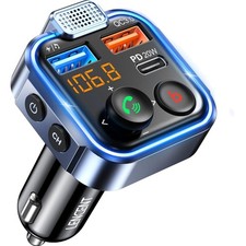 Bluetooth FM Transmitter Auto 38W USB QC3 Typ...
