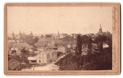 Fotografie J. Samhaber, Aschaffenburg, Ansicht Aschaffenburg, Blick über die Dä 