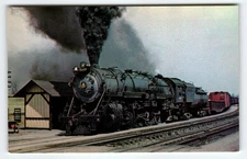 Baltimore & Ohio 6143 Steam Locomotive Photochrome Postcard 1950