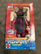  Mattel 1992 RoGun Transforming Flashbot Robot Cap-Firing Pistol NIB No. 2911
