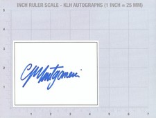 Colin Montgomerie Hand Signed White Card Golf Open Autograph Signature + COA