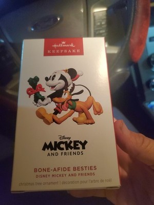 2025 Halmark Keepsake Disney Mickey & Pluto Bone-Afide Besties Ornament