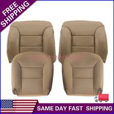 For 1995-1999 Chevy Tahoe Gmc Sierra Yukon Front Bottom Top Seat Cover Tan 522