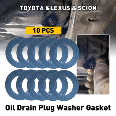 #ad #ad Oil Drain Washer Plug Gasket Fit Lexus Toyota Scion 90430 12031 Set of 10 Blue $11.09