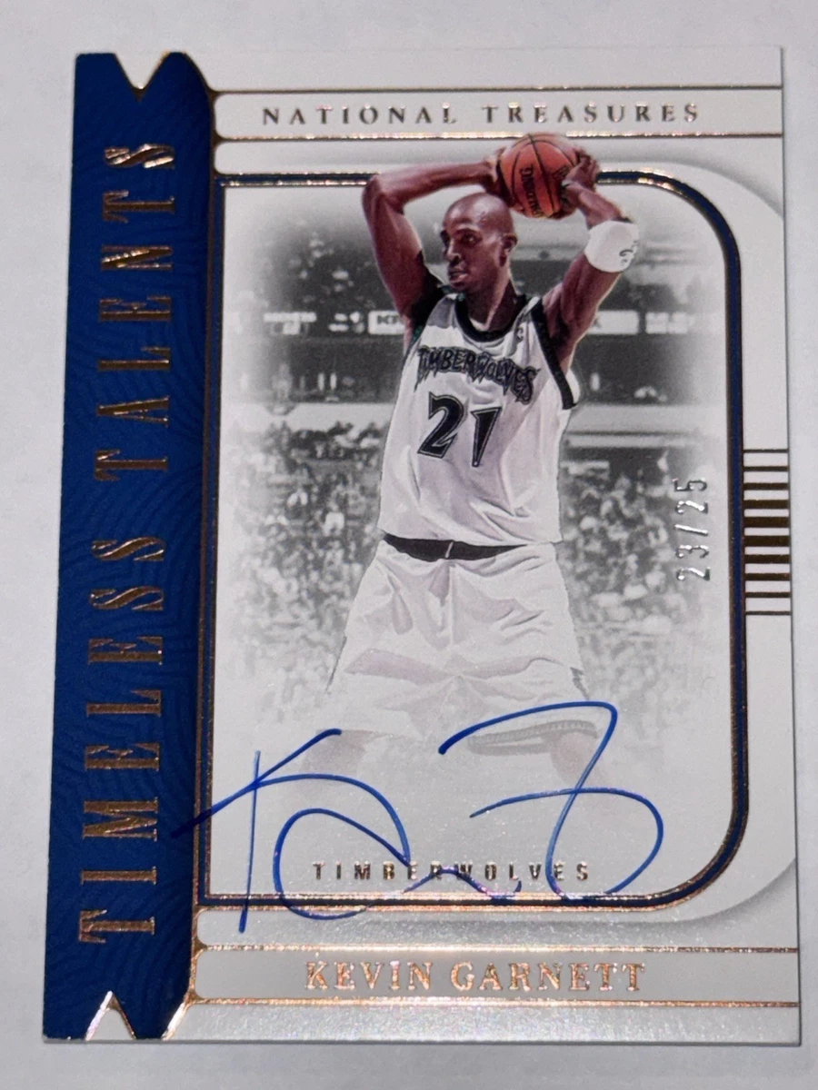 Kevin Garnett Basketball Autographed Sports Trading Cards