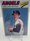 Topps 1977 Nolan Ryan #650 California Angels Baseball Card Autographed
