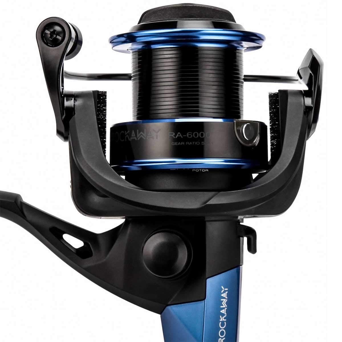 Okuma Rockaway RA-6000 Spinning Reel 5.3:1 4+1BB 26.5lb Max Drag CFR - Brand New