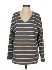 Haven Well Within Women Gray 3/4 Sleeve T-Shirt L