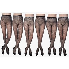 Frenchic Fishnet Women's Lace Stockings Tights Sexy Pantyhose - Size 3X/4X