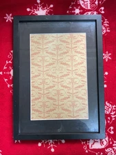 Beautiful thistle design Arts and Crafts style framed art Print 