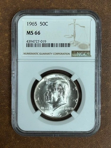 1965 Kennedy Half Dollar - NGC MS-66