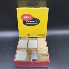 Vintage EMDE 2x2 Aluminum Slide Binders Frame No Ring Glass Covers 85 Piece