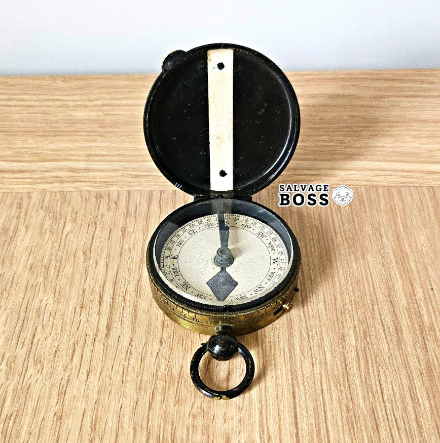 J.H. Steward London Verner's Military Compass Brass 1800-1900
