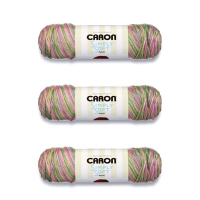 Caron Simply Soft Yarn 3 Pack Rose Garden Acrylic 100 Versatile for Knitting ...
