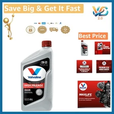 MaxLife Full Synthetic High Mileage 0W-20 Motor Oil 1 Qt New