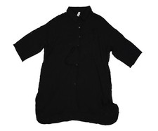 Blooming Jelly Shirt Dress Womens XXL Black Button Front Knee Length Collared