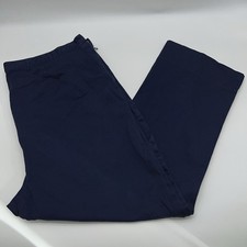 LAUREN RALPH LAUREN Vintage Navy Blue Tapered Leg Relax Ankle/Crop Pants Size 16