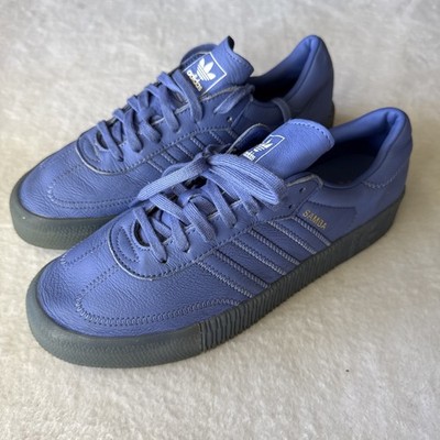 Adidas Sambarose True Lilac Purple Platform Sneakers Womens 9.5