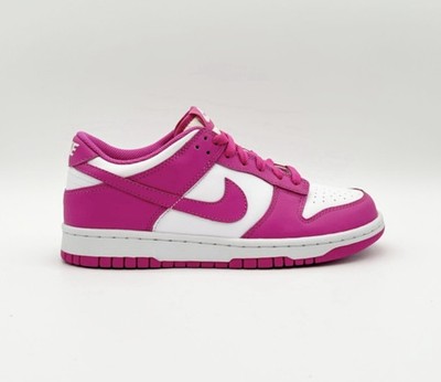 Nike Dunk Low GS White Active Fuchsia Pink EU36,5 38,5 FJ0704-100 Sneaker