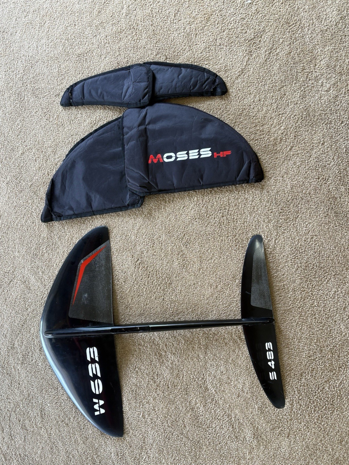 MOSES Front Wing 633, Rear Wing 483, Fuselage.  (SABfoil) Hydrofoil wings, fuse