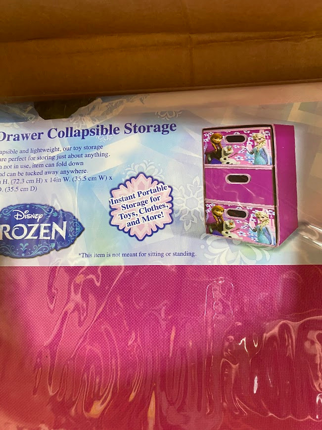 Disney Frozen 3 Bin Design and Store Toy Organizer by Delta Children