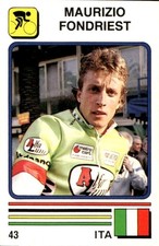 figurina Supersport Panini 1988 # 43 Maurizio Fondriest  / 86 Edmar Pescara