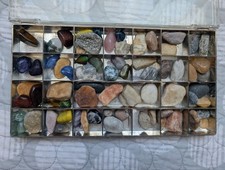 Collectors 69 Mixed Gems Rock Collection Polished Rough Stone Mineral Bosed Set