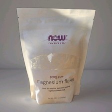 NOW Solutions Magnesium Flakes 100 Pure - 26.5 oz