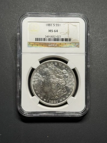 1881-S $1 Morgan Dollar - MS-64 NGC 3491832-027