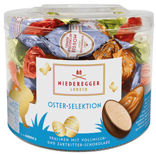 Niederegger Oster Selektion Eier Schokolade Pralinen im Köcher 32 Ostereier 400g