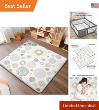 50x50 Foldable Baby Play Mat - Waterproof Reversible Foam Play Mat for Infants
